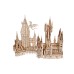 Bouwpakket Hogwarts™-kasteel Harry Potter van hout- Mechanisch (Ugears)