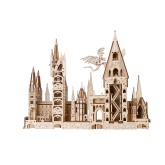 Bouwpakket Hogwarts™-kasteel Harry Potter van hout- Mechanisch (Ugears)