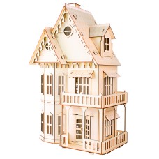 Bouwpakket Poppenhuis 'Gotisch Huis' 1:24 